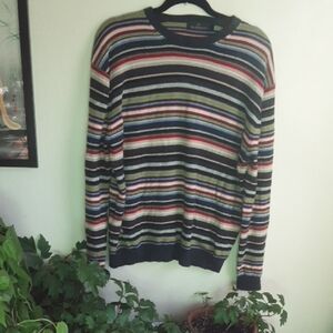 Bugattchi Multicolor Striped Crewneck Sweater